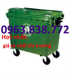 Thùng rác 660L composite